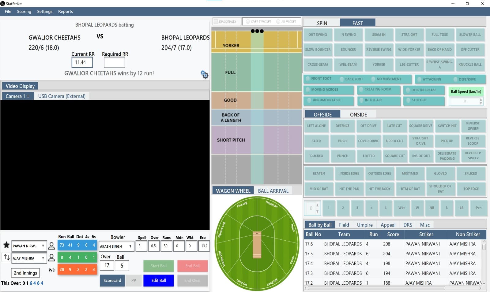 Live Match Operations & Synchronized Video Feed